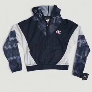 Champion NWT Women's Navy Nylon Warm Up Jacket Small